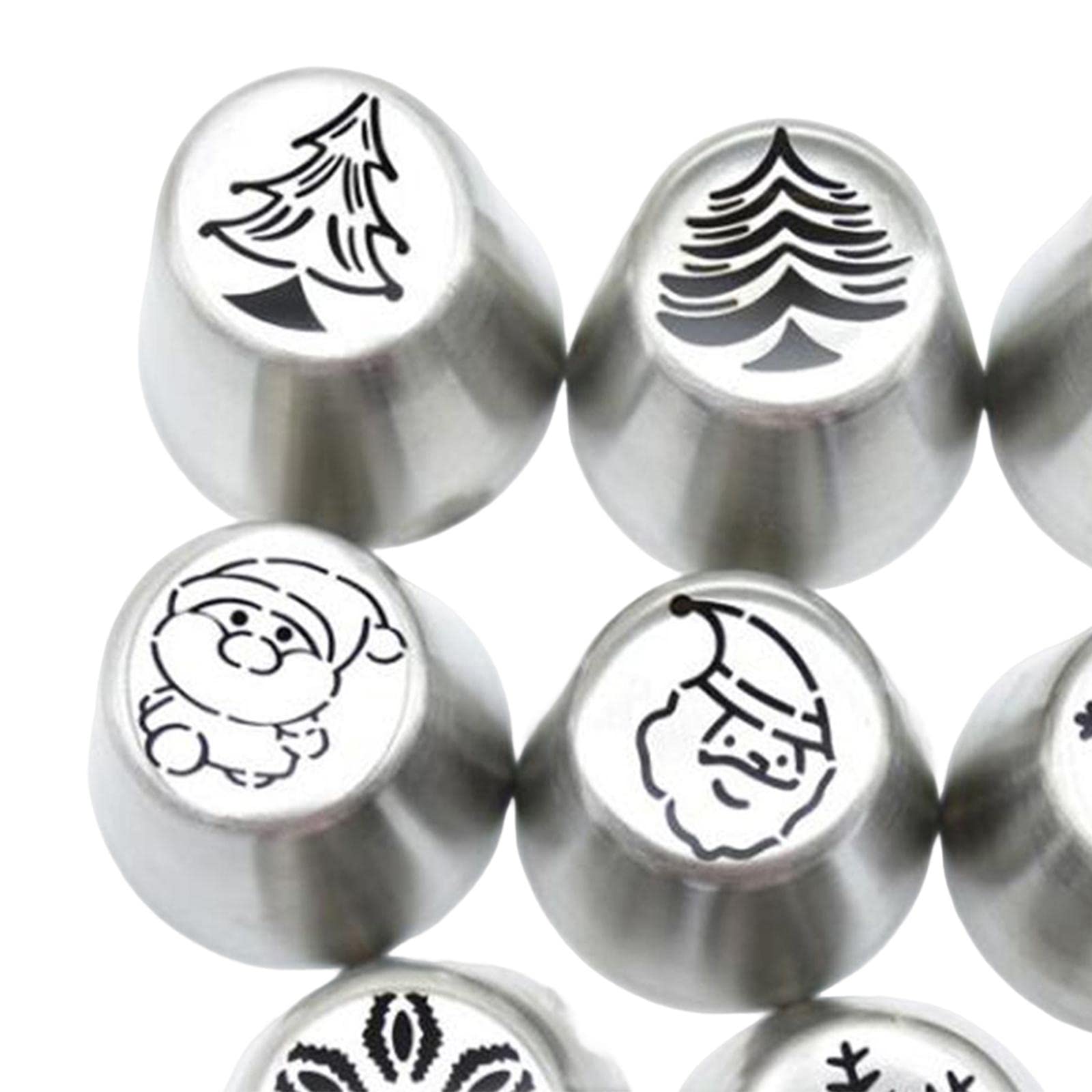 Juego de 3 Boquillas de 8 Piezas para Manga Pastelera, Boquillas para Manga Pastelera, Decoración de Pasteles, para Manga Pastelera DIY
