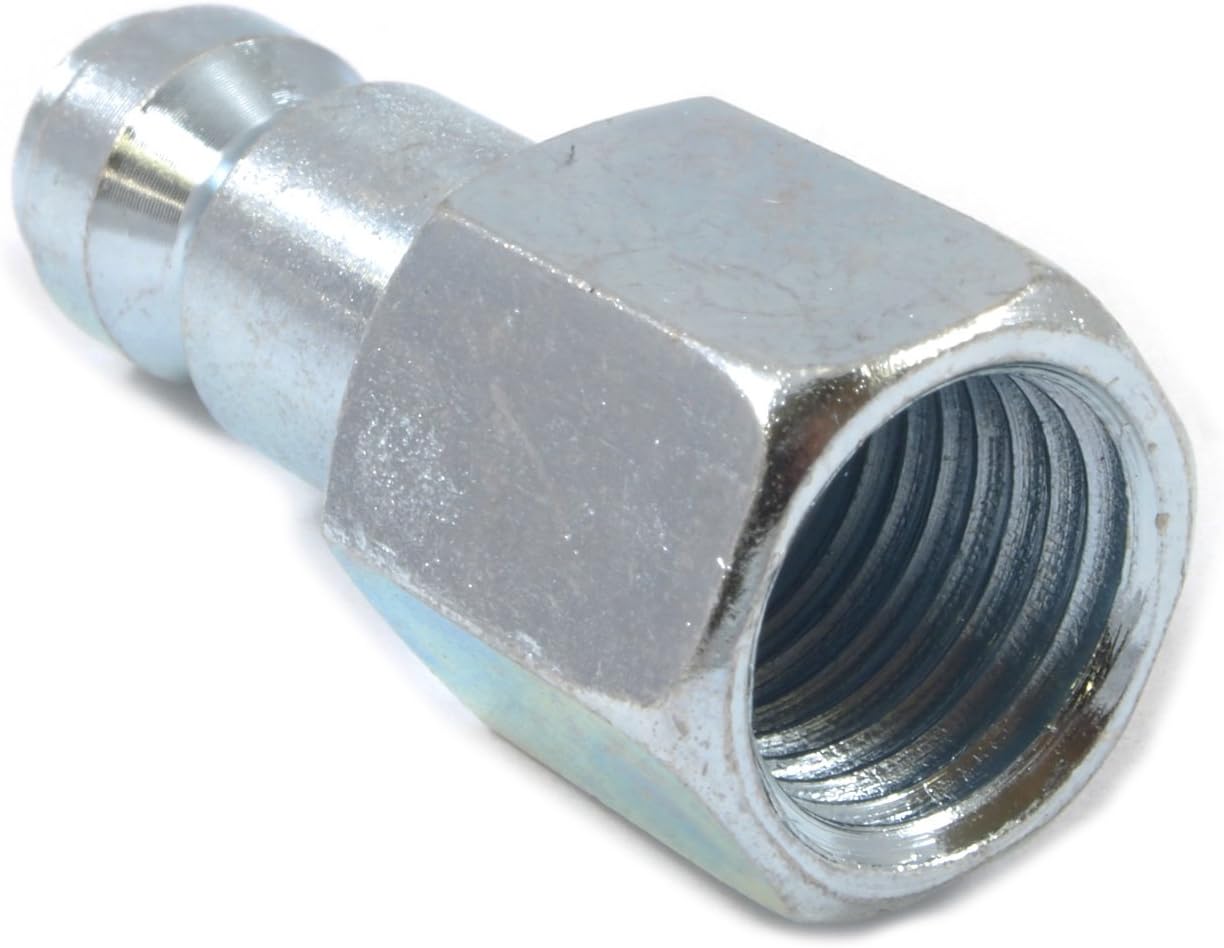 Forney 75592 Air Fitting Plug, Tru Flate Style, 1/4-Inch by 1/4-Inch Female NPT, 2-Pack