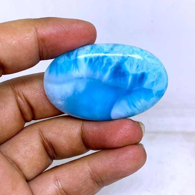 Cabochon larimar naturel pour créer vos bijoux bohèmes chic