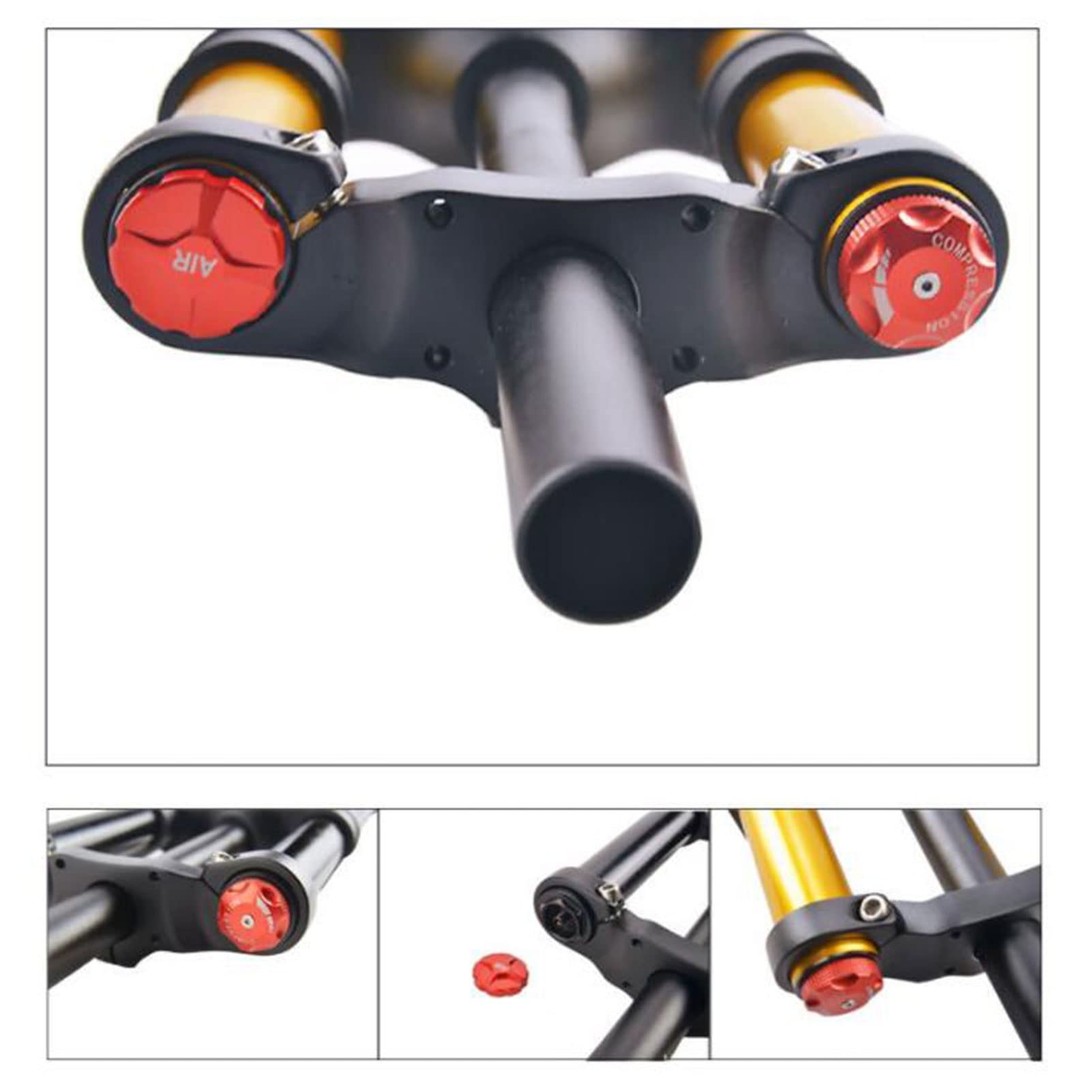 Forcella Sospensione CDHPOWER 29'' Per Bici Motorizzata – Triplo Albero, Spalla Singola
