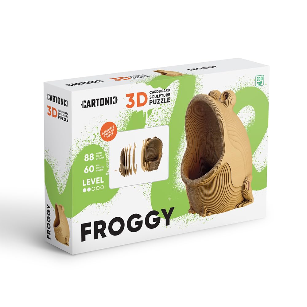 Grenouille Puzzle 3D en Carton – Maquette à Monter