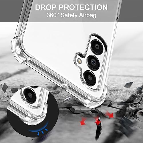 Miniatura 4 de Pnakqil Funda para Samsung Galaxy A13 5G 6.5" + 2 protectores de pantalla de vidrio templado + 1 película de lente, funda de silicona suave