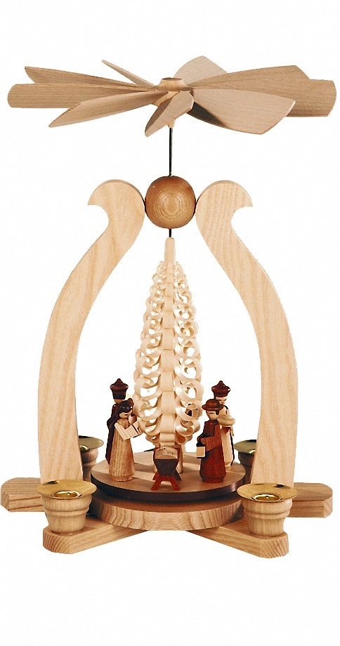 Pyramide de Noël scène de la Nativité pour illuminer votre table de réveillon Müller