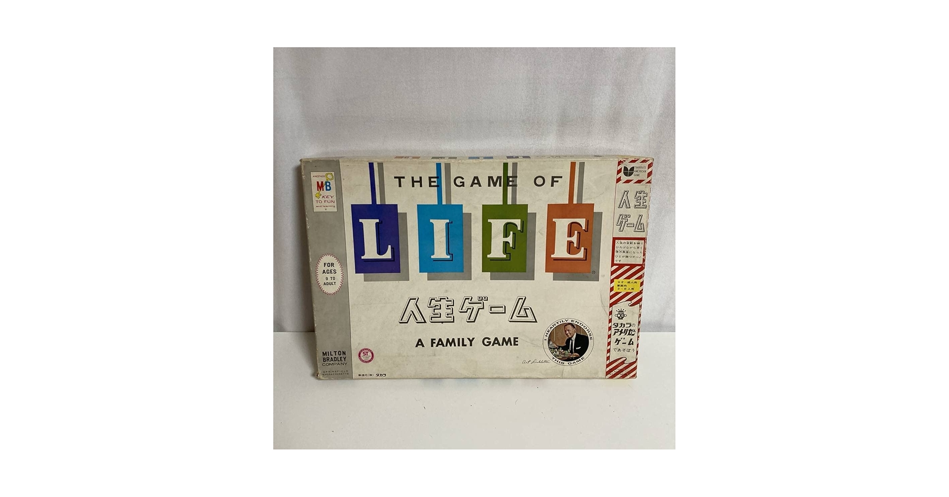 【初代、希少】タカラ ニュー人生ゲームアメリカンゲーム　●新品に近い Amazon | 初代 人生ゲーム 青盤 タカラのアメリカンゲーム 昭和