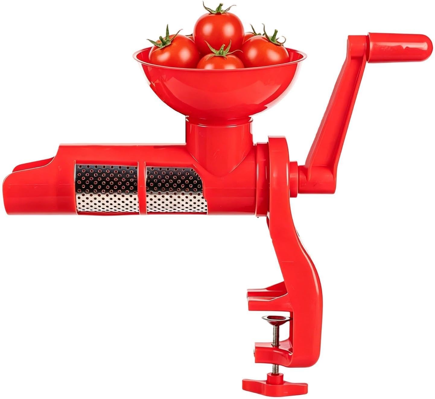 Tomato Juicer - Hand Crank Food Processor Kitchen Tool with Filter, Manual
