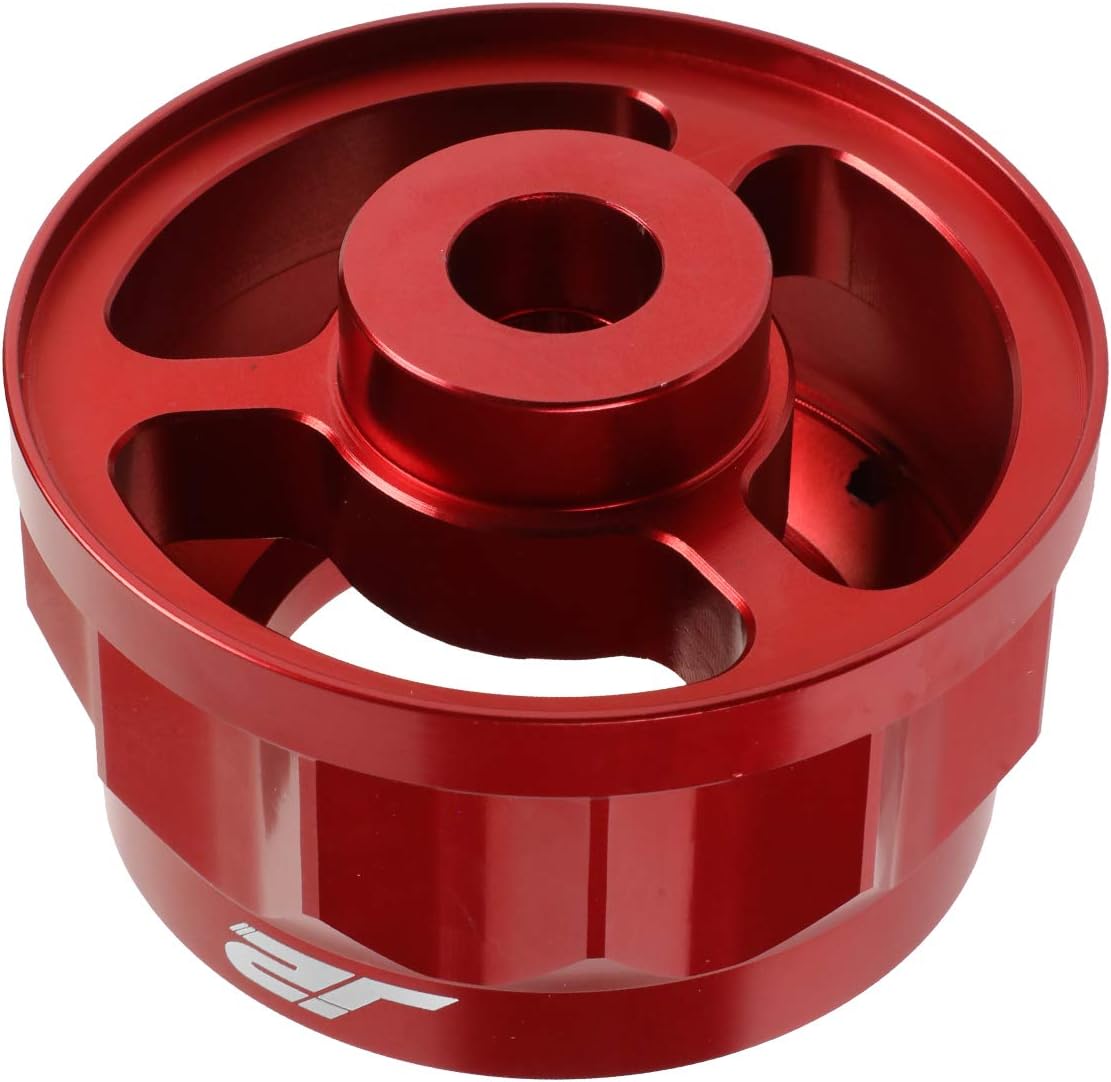J2 Engineering J2-HUB-N6-RD 2" 6-Bolt Aluminum Steering Wheel Hub Adapter Red Compatible with 95-98 200SX / 74-78 260Z & 280Z / 89-98 Maxima