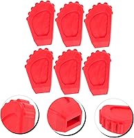 Vista 3 de Tambor Pies de goma 6 unids kit de tambor de práctica esteras de soporte de tambor estera de tambor protector de tambor taburete de pierna