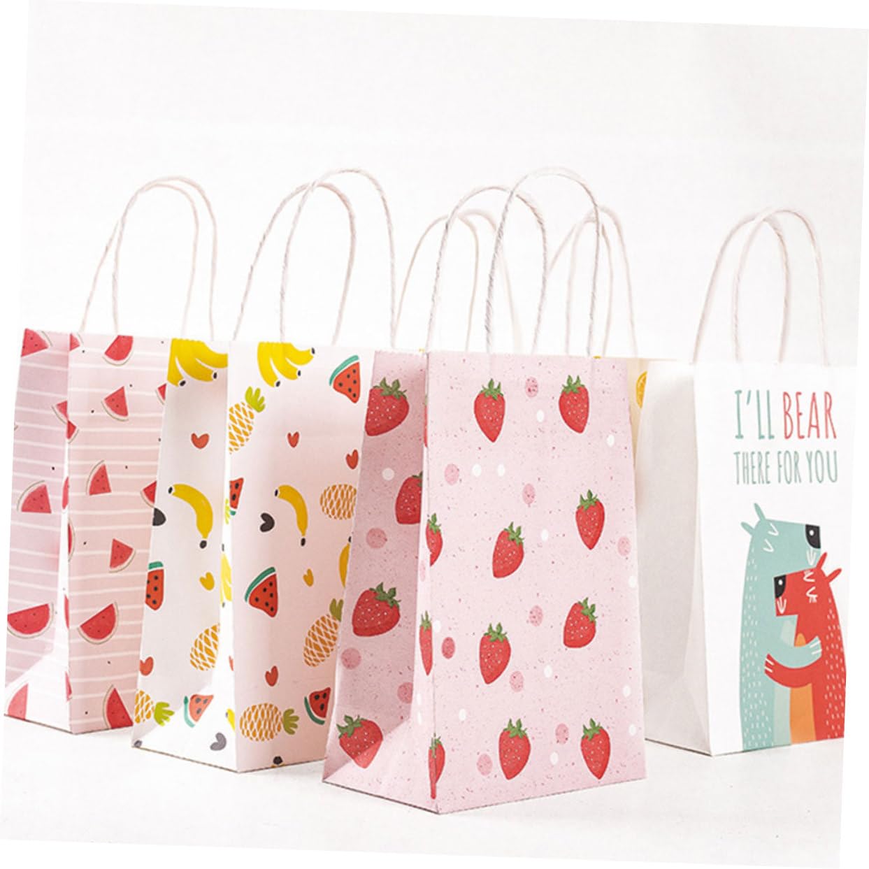 Gadpiparty 4 Sätze Papier Geschenktüten Mit Griffen Und Festival Geschenkbeutel Für Hochzeiten Geburtstage Und Besondere Anlässe Für Kleine Überraschungen Und Dekorationen 12 Stück * 4