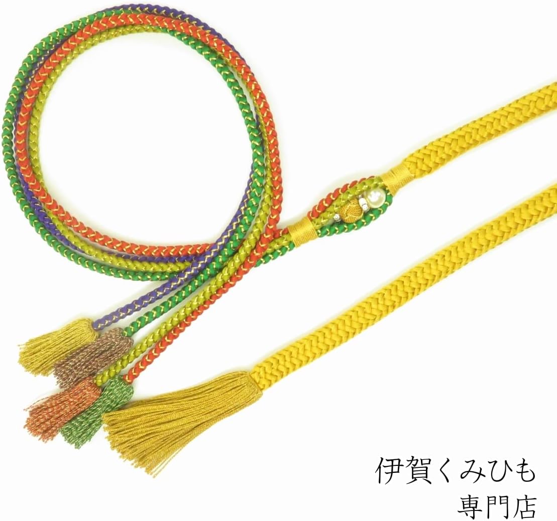 【伊賀くみひも】 振袖用 帯締め 正絹 シルク 伝統工芸品 日本製 多色選択可 成人式 卒業式 伝統的工芸品
