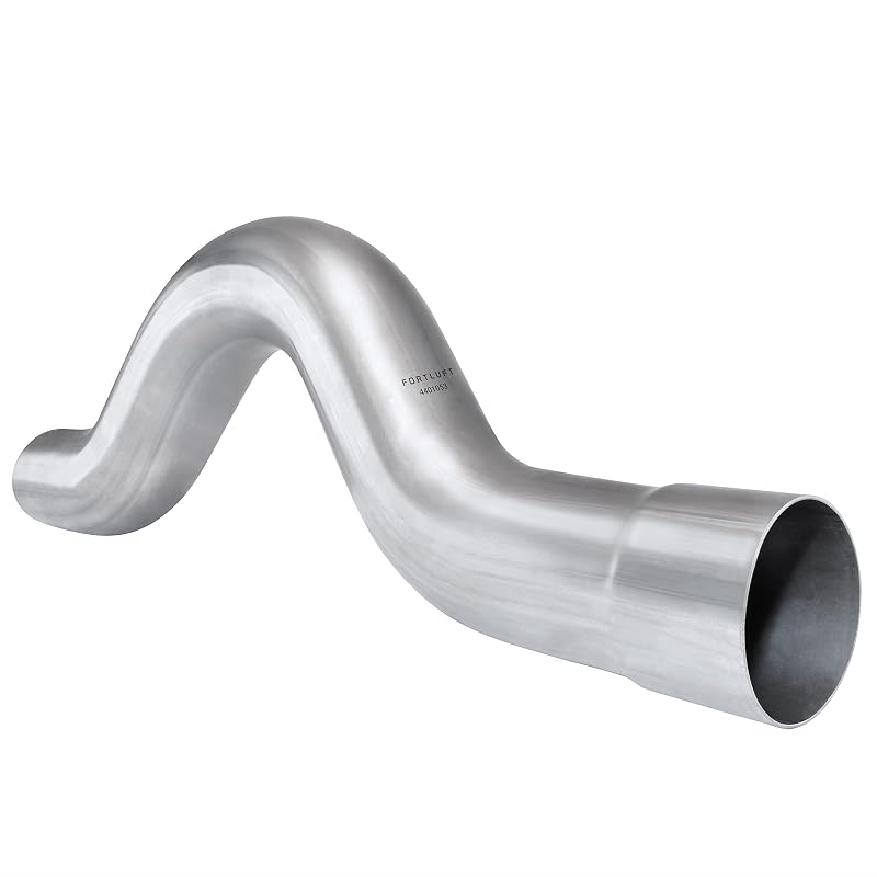 Tubo curvo de escapamento FORTLUFT bypass do eixo traseiro em aço inoxidável 3" – 1 unidade