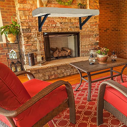 Wdwlbsm 2Pcs Countertop Support Brackets 12"X 9" Heavy Duty Solid Floating Shelf Brackets, Corbels For Countertops Triangle Support Mantel Brackets 90 Degree (12X9X2) #TOP6