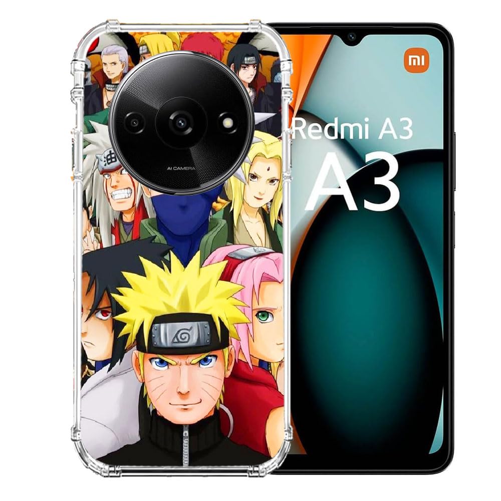 Coque Xiaomi Redmi A3 Naruto Team Cokitec antichoc - 4
