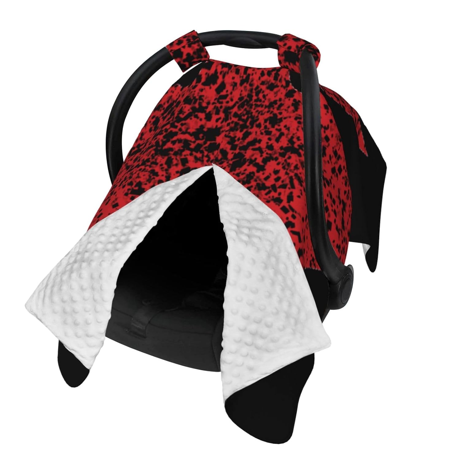 Vintage Canada Maple Leaf Baby Car Seat Cover & Breastfeeding Nursing Cover - Breathable Stretch Fabric Multi-Use Nursing Cover for Breastfeeding