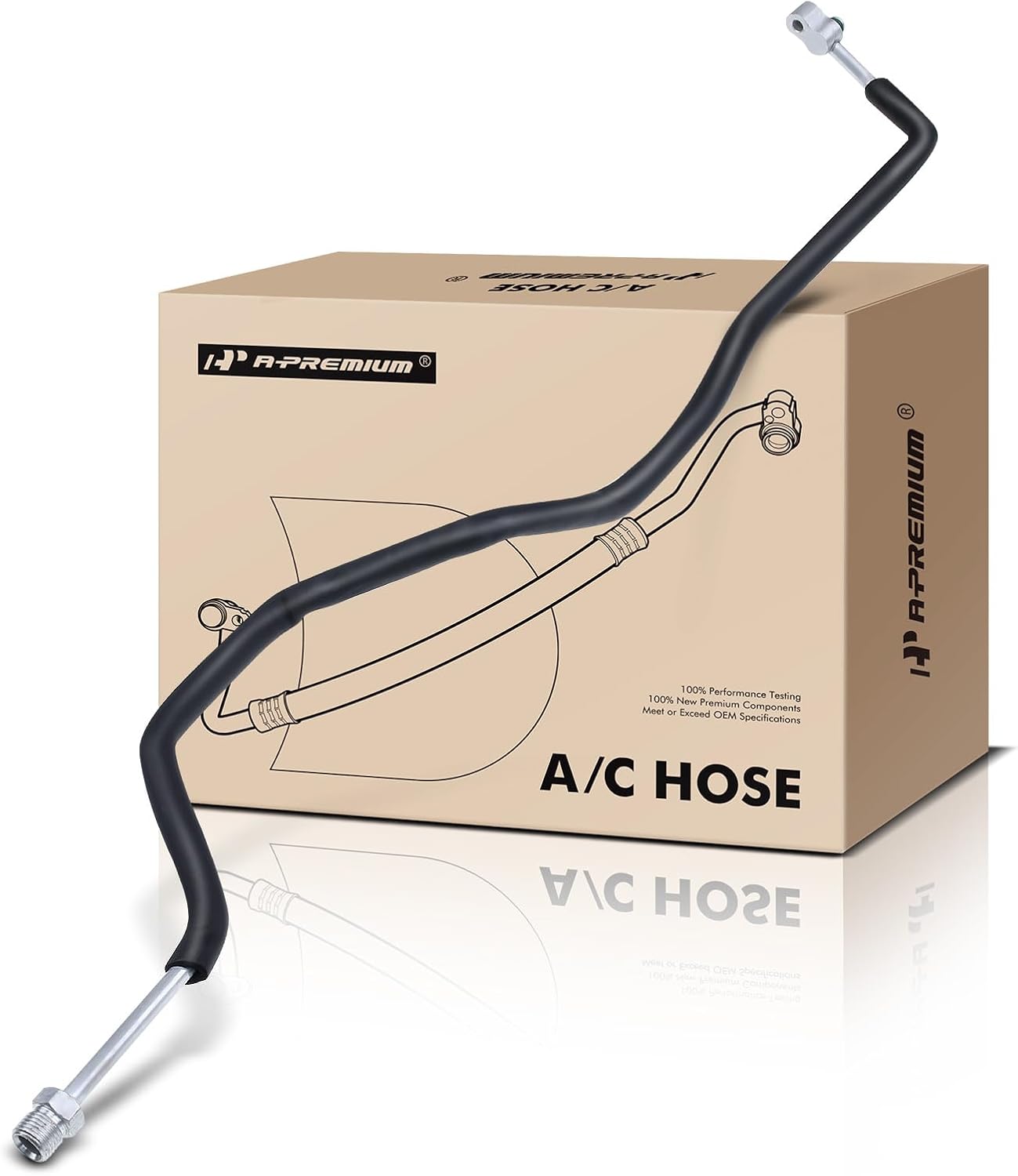 A-Premium A/C Liquid Line Hose Assembly Compatible with Honda Civic, 1996 1997 1998 1999 2000, 1.6L, Low pressure-Condenser to Evaporator, w/o Orifice Tube