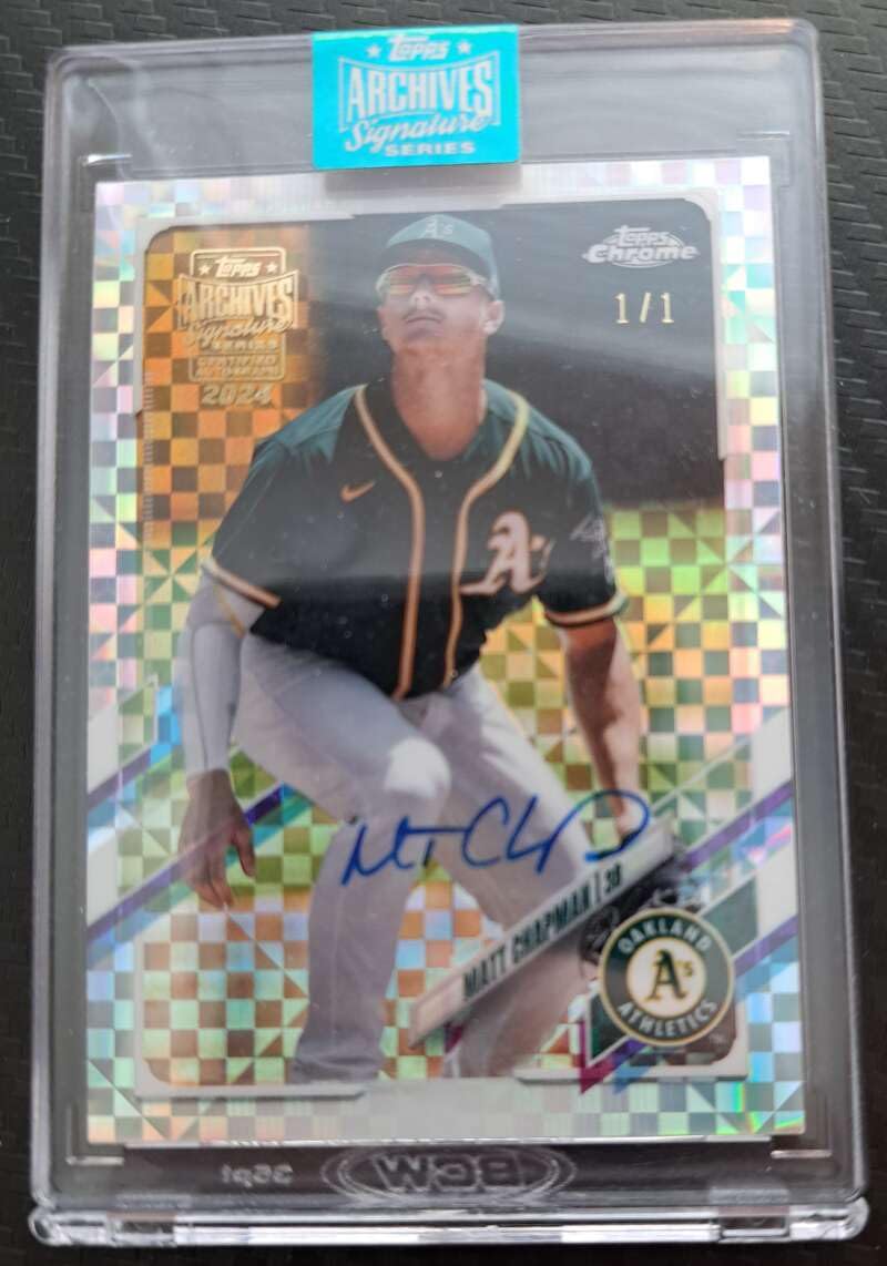 Amazon.com: MATT CHAPMAN 1/1 2024 Topps Archives Signature Series