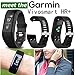 ZSZCXD Band for Garmin vivosmart HR+, Silicone Strap Replacement Wristband for Garmin vivosmart HR+ (No Tracker) (Black)