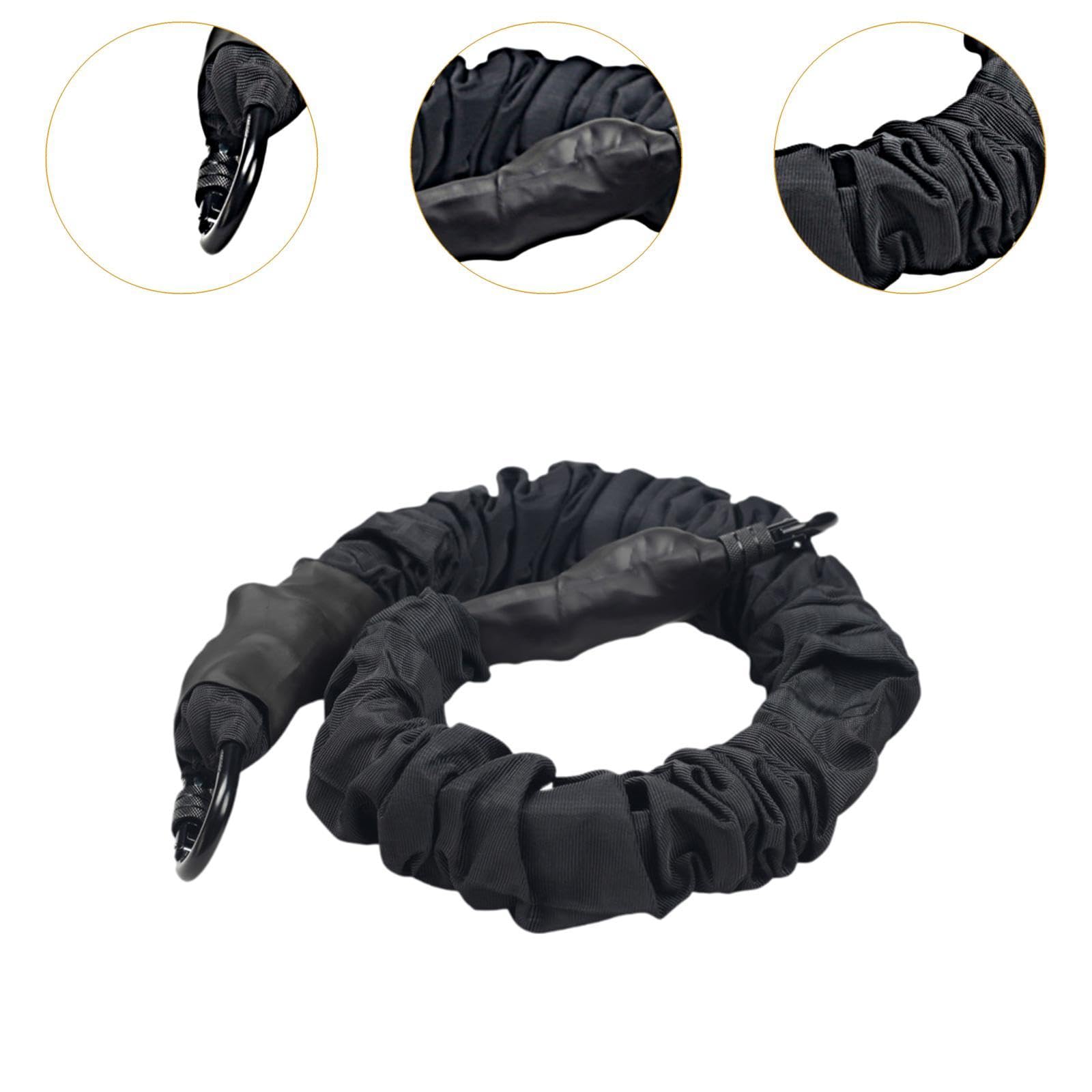 Banda de Resistencia Bungee Cuerda de Resistencia Fuerte con Mosquetón de Pilates Cinturón Elástico Antigravedad para Ejercicios Interior
