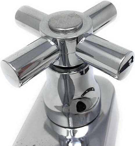 Miniatura 2 de Grifo de cocina de plástico con boquilla de acero inoxidable acabado cromado con construcción duradera Juego central de 8 pulgadas, ADA 1205 P sin