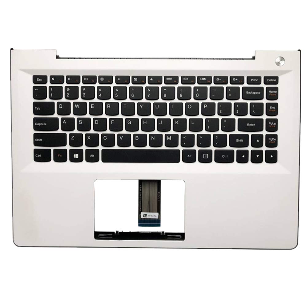 Clavier Lenovo S41-70 S41-35 S41-75 avec coque C blanche version US - 2