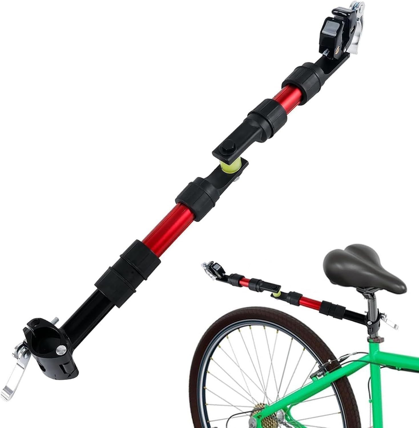 Fahrradanhängerkupplung, Anhängerkupplung, um 270 Grad drehbarer Heckträger aus Aluminiumlegierung, 46cm, Transport von Ausrüstung für Outdoor-Abenteuer, Zubehör für Tiertransportboxen