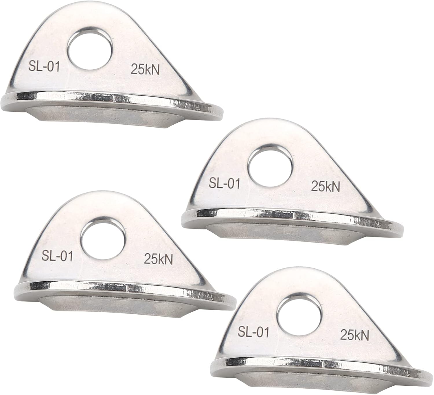 4 Pcs Climbing Hanger, Stainless Steel Rock Climbing Accessories with Large Carrying Capacity, for High Altitude Operations Indoor Engineering Protection