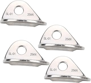 Lightweight Stainless Steel Rock Climbing Accessories Set, 4 Pcs for Cave Exploration and Indoor Climbing