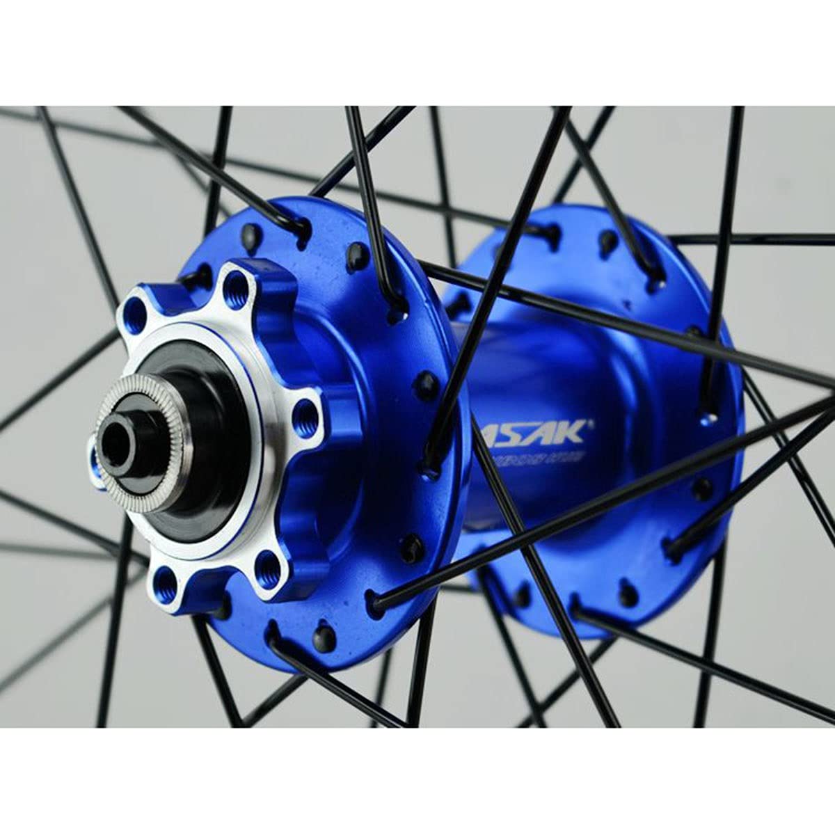ZFF MTB Ruote per Bicicletta 26 27,5 29 Pollici Ruota per Mountain Bike Doppio Muro Cerchio in Lega Rilascio Rapido 7-12 velocità Cassetta Ruota Libera Freno A Disco 32H (Color : Blue 2, Size : 26in)