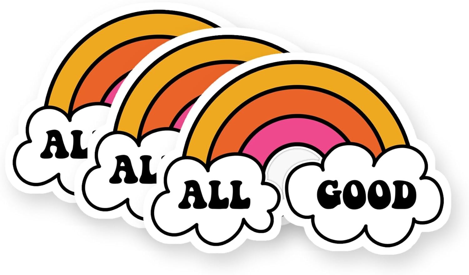 All Good Vinyl Stickers 3 Pack 3 Inch