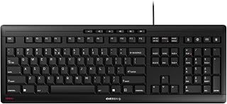 Cherry Stream Keyboard: Ultra-Quiet Wired Scissor Switch PC Keyboard with Metal Base