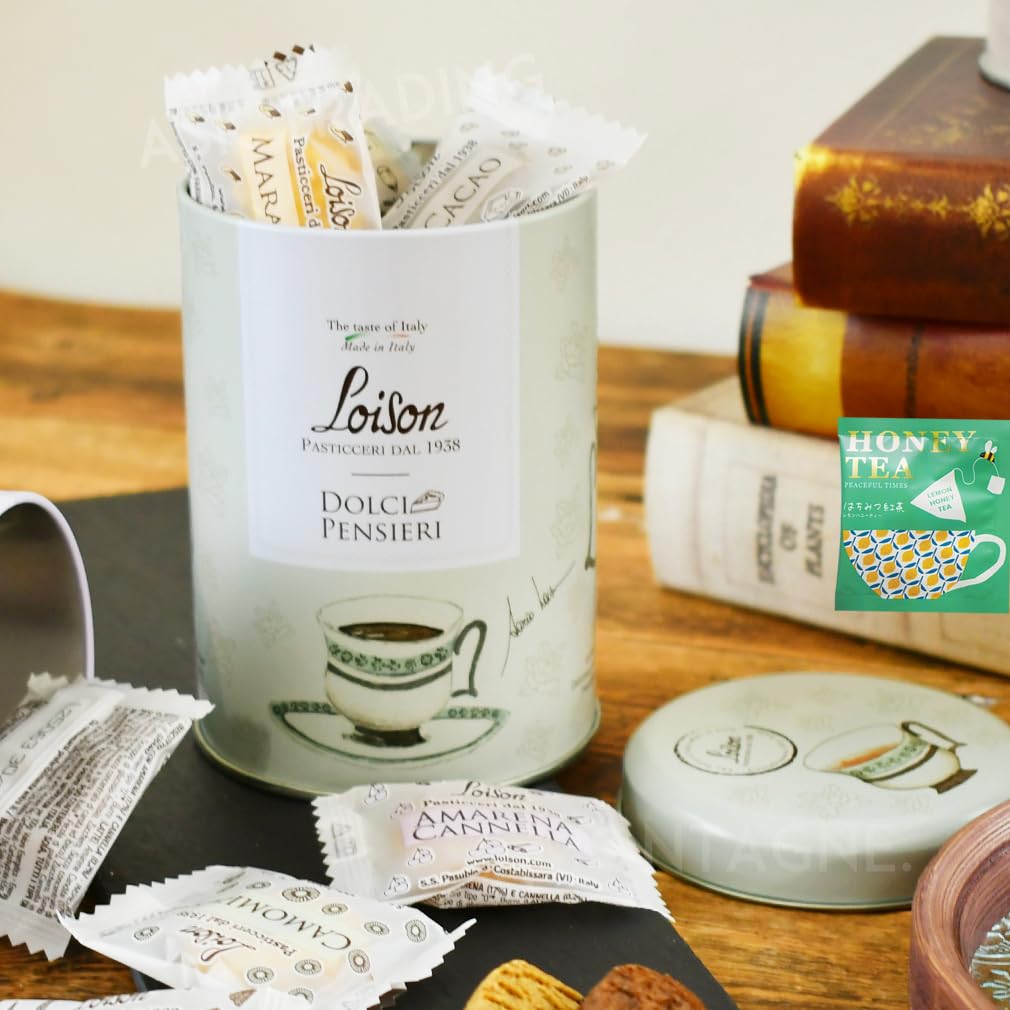 Amazon.co.jp: ロイゾン Loison クッキー 缶 個包装 缶入り アソート
