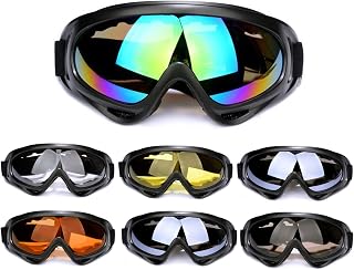 Armadio Ski Goggles Motorcycle Goggles Snowboard Goggles Anti-UV Dustproof Safety Goggles for Men Women Kids 7PACK