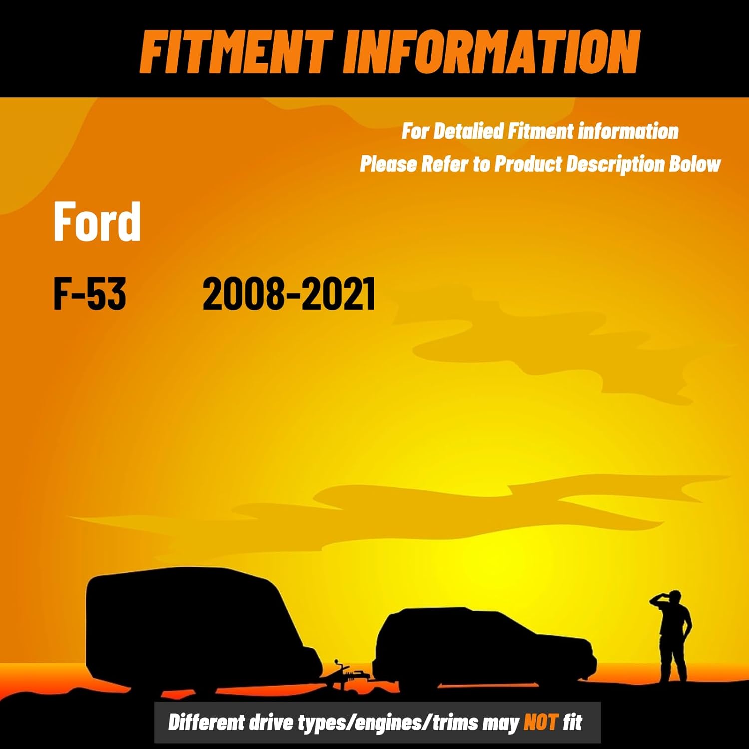 SSF-170-40-2 Front Suspension Enhancement Kit | Bump Stop Fit for Ford F-53 2008-2021, Set of 2 | 3000 (lb) Capacity at 50% Compression | Rear Suspension Helper Springs | Leaf Spring Suspension