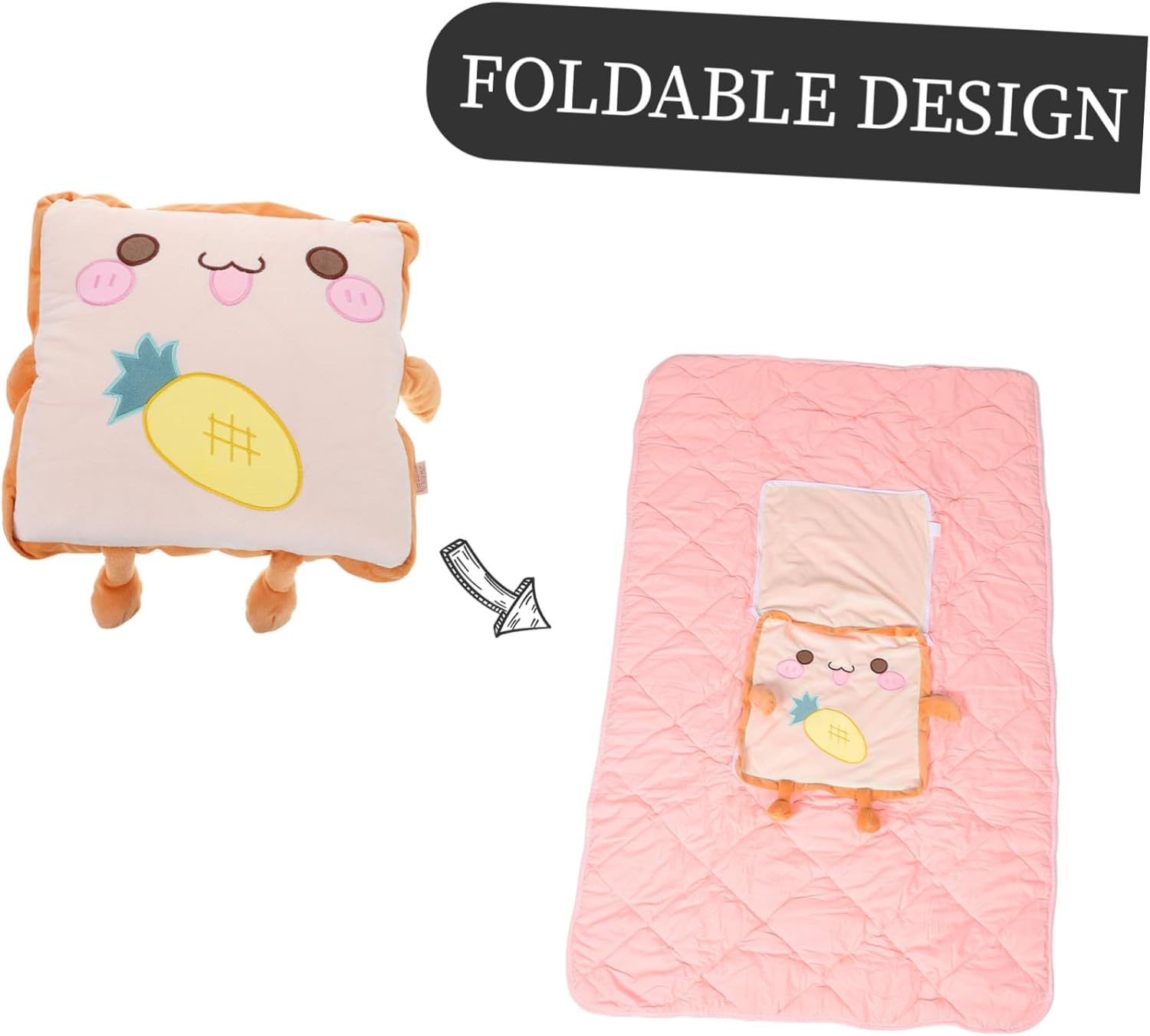 STOBAZA 1.5m Bread Plush Pillow Car Seat Pillow Lumbar Support for Boys and Girls Office Couch Travel