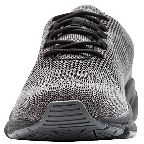 Image of Propet Mens Stability Fly Lace Up Walking Sneakers Shoes Casual - Black