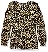 Produktbild Anne Klein Damen Long Sleeve Double Layer Blouse Hemd, Anne Black/Cezanne Gelb, X-Klein