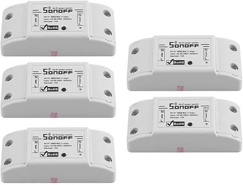 5PCS SET Smart Wireless Wifi switch 10A AC90-250V fai Smart Wireless comando distanza casa Controller adatto per Android bianco 5PCS SET Smart Wireless Wifi switch 10A AC90-250V fai Smart Wireless comando distanza casa Controller adatto per Android bianco