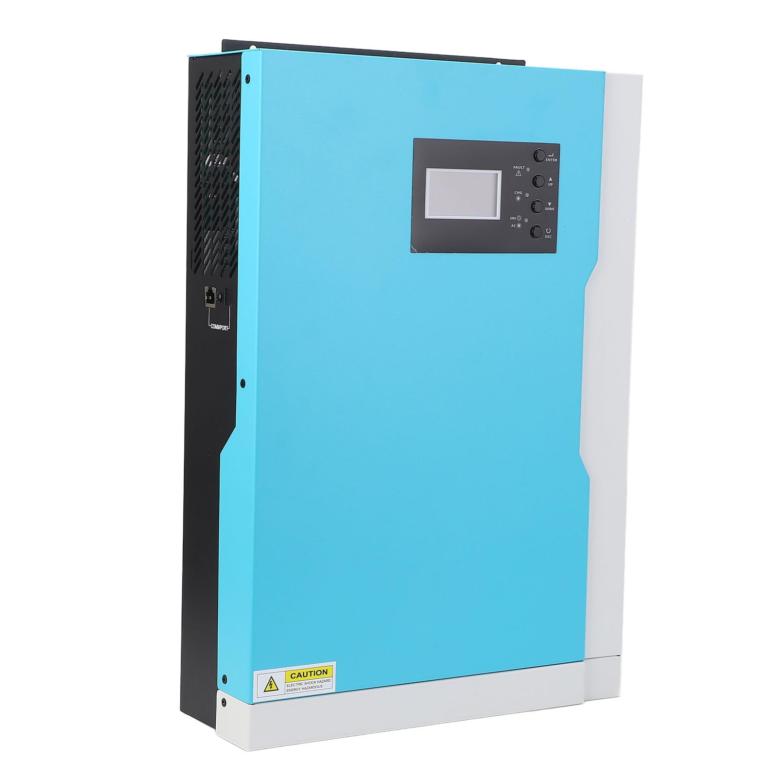 YWBL-WH Cargador Inversor Solar Inversor Híbrido de Onda Sinusoidal Pura 5500W 230VAC con Controlador MPPT LCD Acero Laminado en Frío de Alta Frecuencia para el Hogar RV Carport Energía Solar