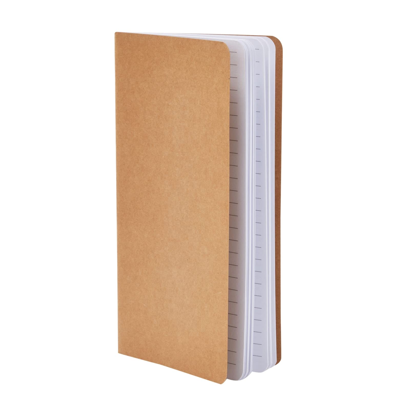 24-pak zeszytów z papieru kraftowego H5, 10 x 20,5 cm, w linie, dziennik podróżny z 80 stronami dla uczniów, do rysowania, szkicownika, notatek szkolnych, materiałów biurowych, dziennika DIY