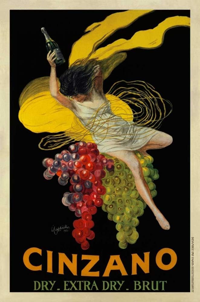 Posterazzi PDXVP852LARGE Cinzano-1920 Leonetto Cappiello Poster Print, 24 x 36, Multicolor