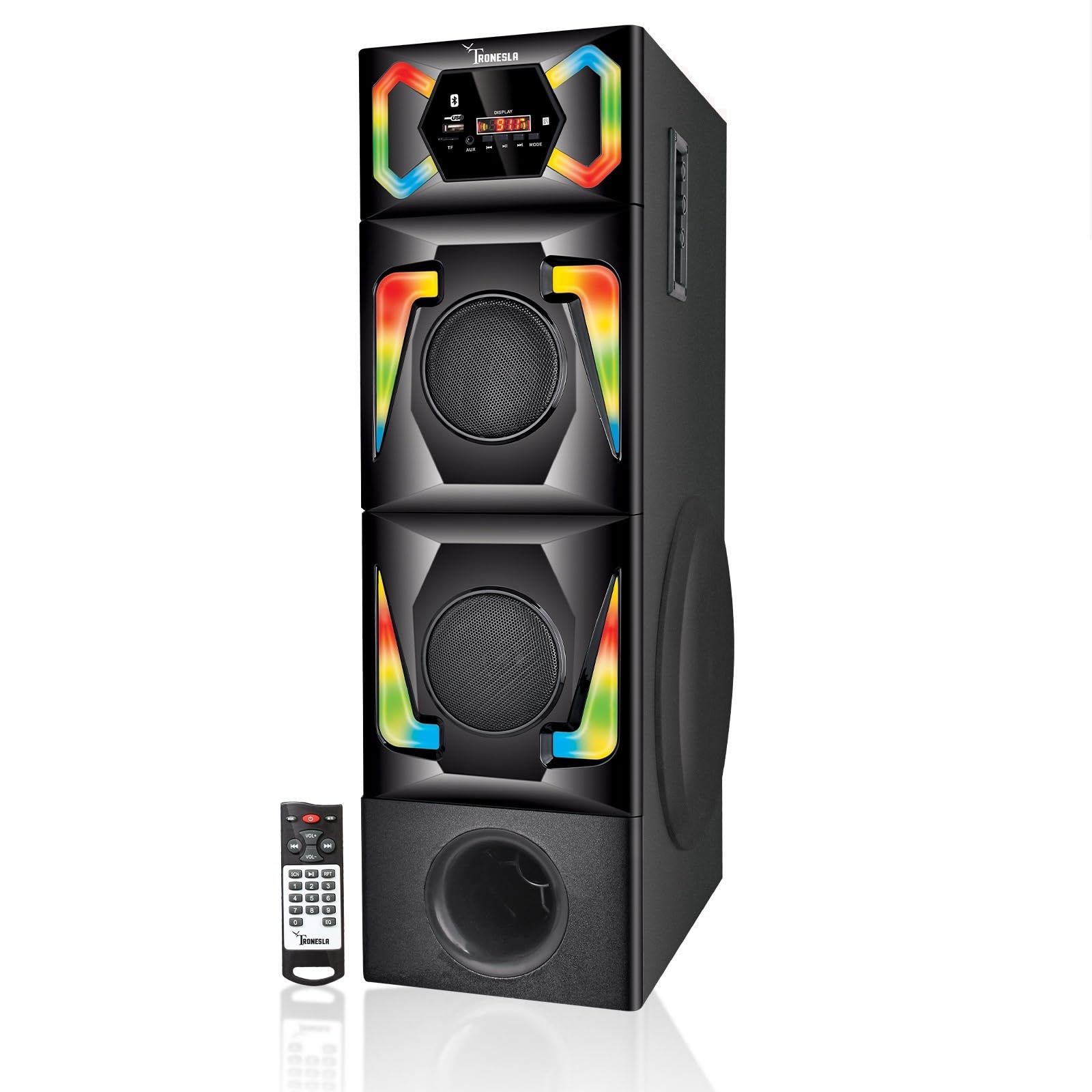TRONESLA TRN-8001 4000W 8 inch Woofer Single Tower Bluetooth Speaker for All Type of Smart Phones, TV, Musical Instruments, Connect to Any Device Having Bluetooth, LED, Computer, Laptop, Tablets (B0DBLDSXP7) Amazon Price History, Amazon Price Tracker