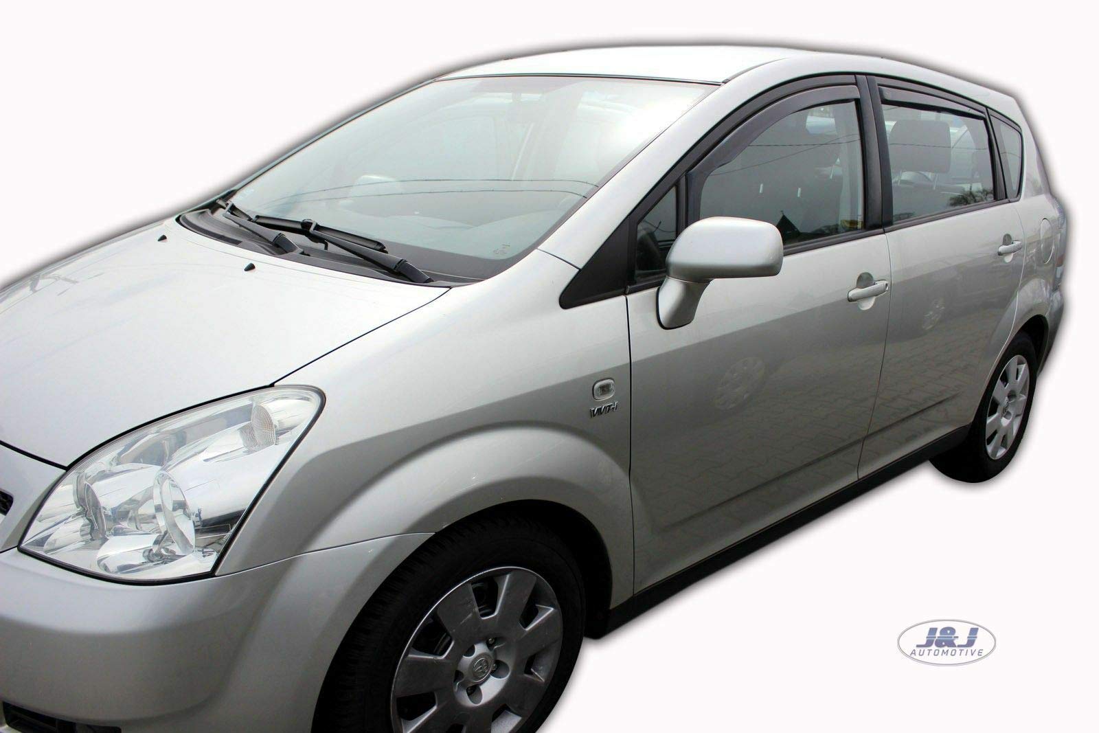 J&J AUTOMOTIVE Windabweiser Toyota Corolla Verso 5-Türer 2004-2009 4tlg Heko Getönt Dunkel