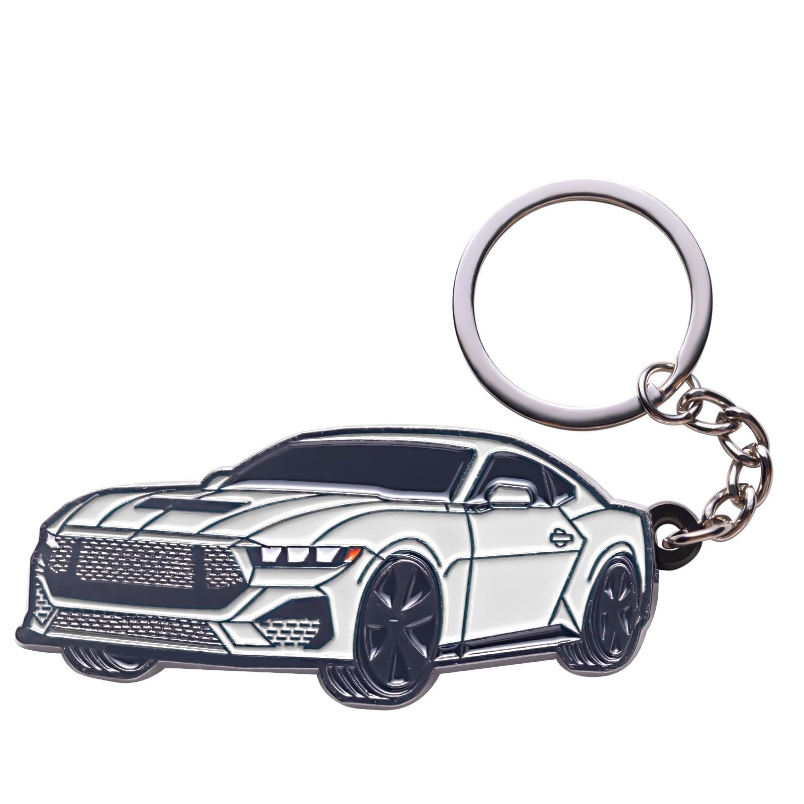 for Mustang Keychain Accessories-Key Chain Key Fob Cover for Ford Mustang GT 2022 2023 2024