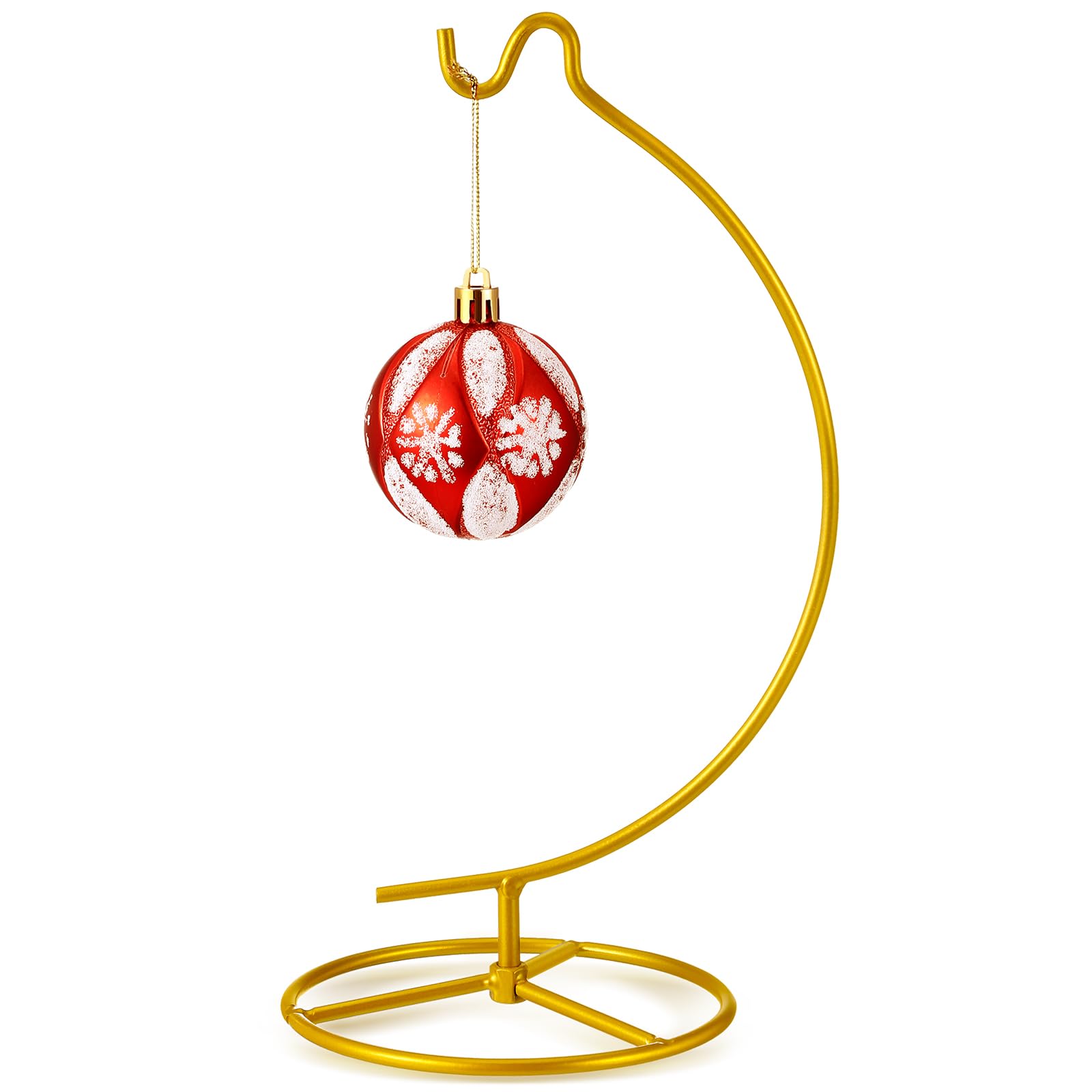 Baderke Ornament Display Stand, Ornament Hanger Ornament Stand Holder Glass Ball Air Plant Holder, Hanging Terrarium Stand for Christmas Wedding Ornament, Home Office Decor,10.43