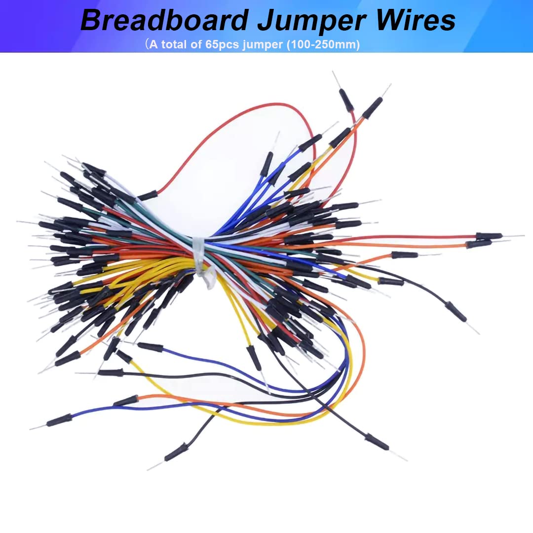 Kit Breadboard E Jumper Wires - 3 Breadboard + 65 Fili - Per Elettronica E Arduino