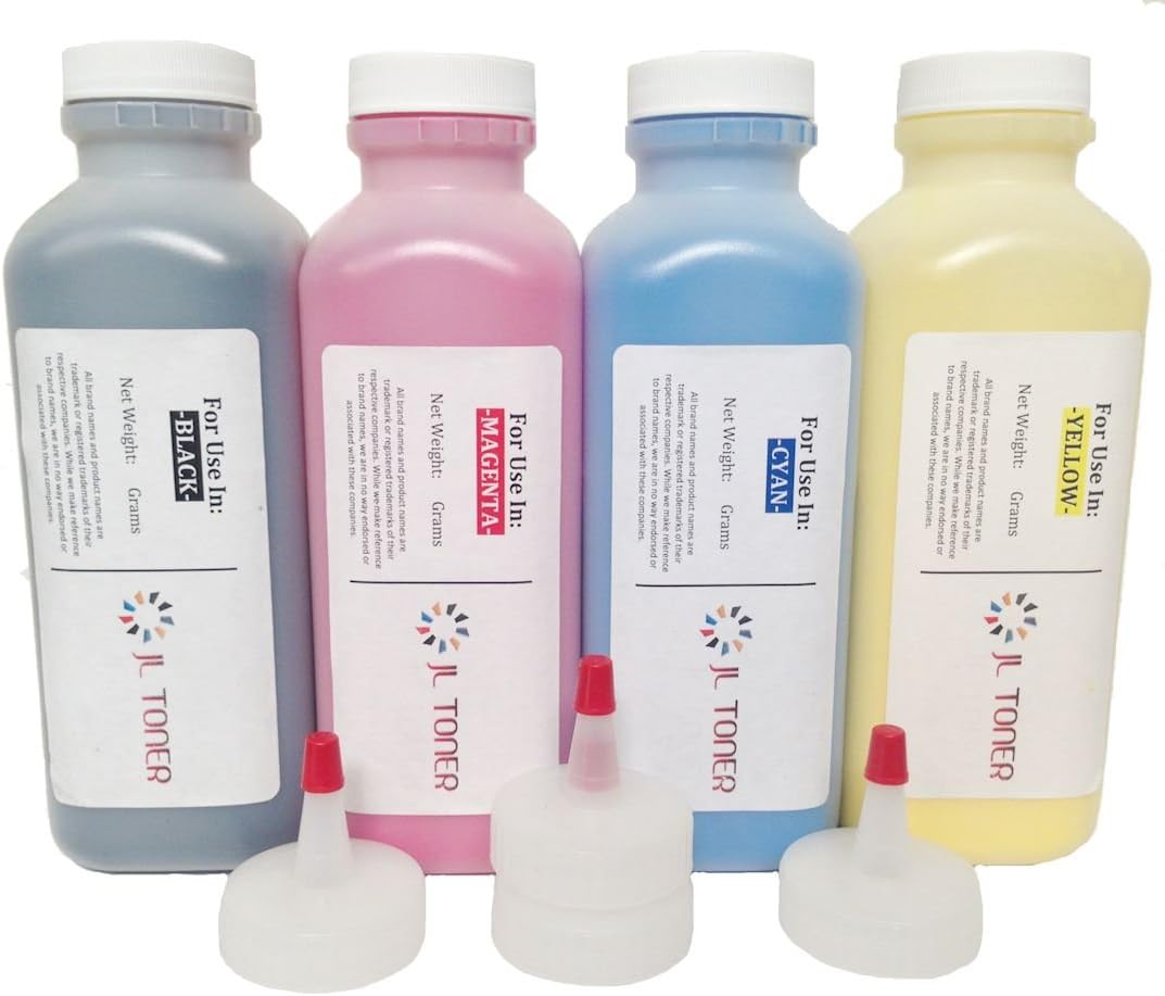 XANTE ILUMINA DCP 502 HY COMPLETE TONER COLOR REFILL SET WITH CHIPS FOR USE IN XANTE ILUMINA