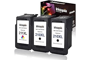 3-Pack Compatible Ink Cartridges for Canon PG-210 / CL-211 for Printer PIXMA