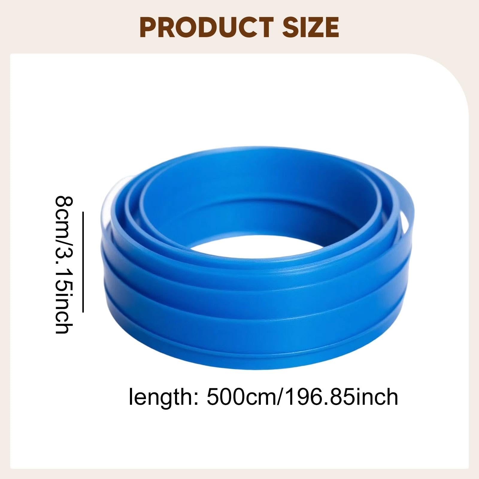 Colcolo Flexible Pista de Carreras Juguete para Niños Pista Enrollable Rampa Flexible Juguetes Portátiles Función Rápida de Montaje Material PP, Azul, 5 Metros