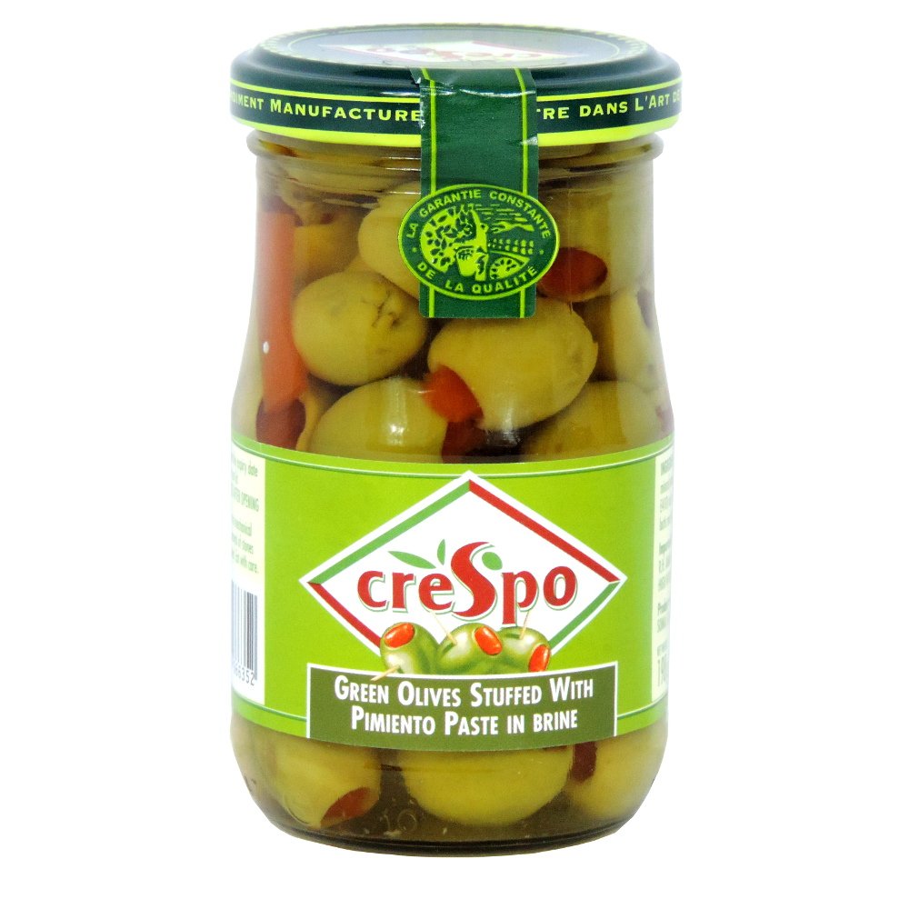 Green Olives Stuffed With Pimento Paste, 200 Gm
