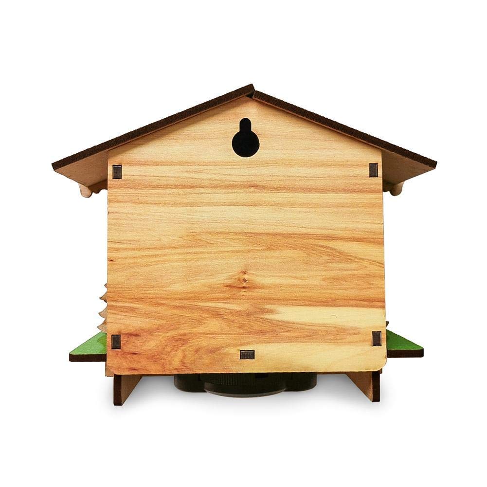 AVIDYA Casa meteorológica, casa meteorológica de madera, chalet, barómetro, termómetro e higrómetro, decoración del hogar, adornos colgantes de pared
