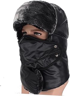 WTfbeusd Men's hats Men's aviator hat, men's winter hat, men's thick earmuffs, warm, men and women's winter aviator hat (Colour Name : 1, Hat Size : One size)